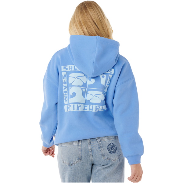 2025 Rip Curl Womens Oceanic Heritage Hoodie 09NWFL - Blue
